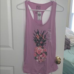 Purple Pineapple Flower Tank